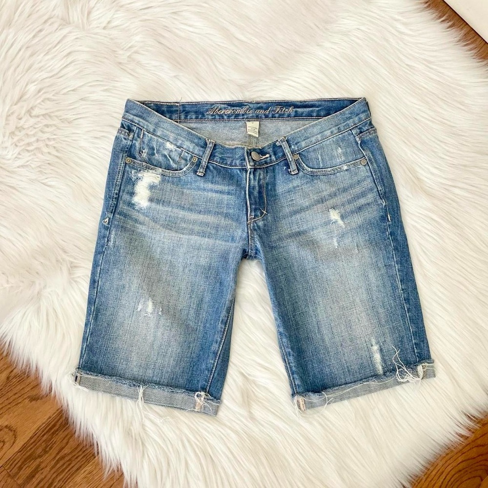 Vintage Y2K bermuda jean shorts 🩵Abercrombie & Fitch